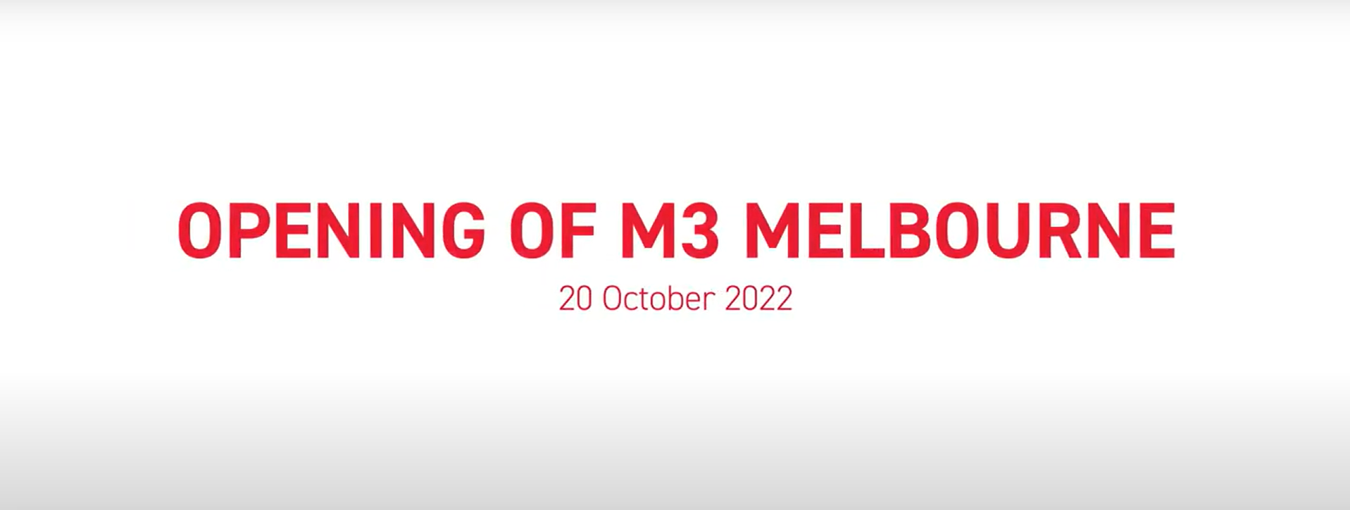 M3 Melbourne Launch Event